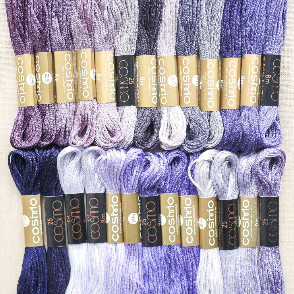 Cosmo : Embroidery Floss Palette : Colour Card Row 16 : 26 pcs. – the ...