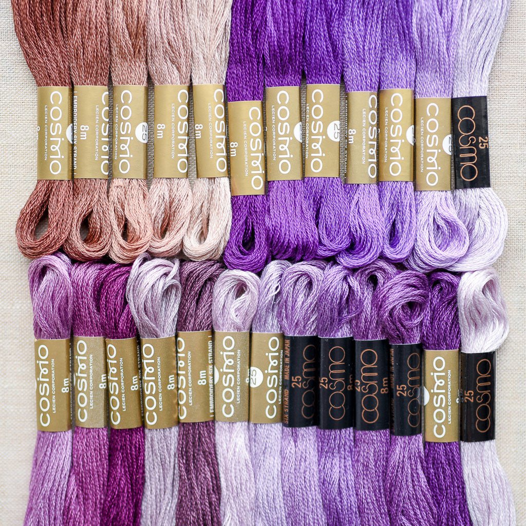 Cosmo : Embroidery Floss Palette : Colour Card Row 17 : 25 pcs. – the ...