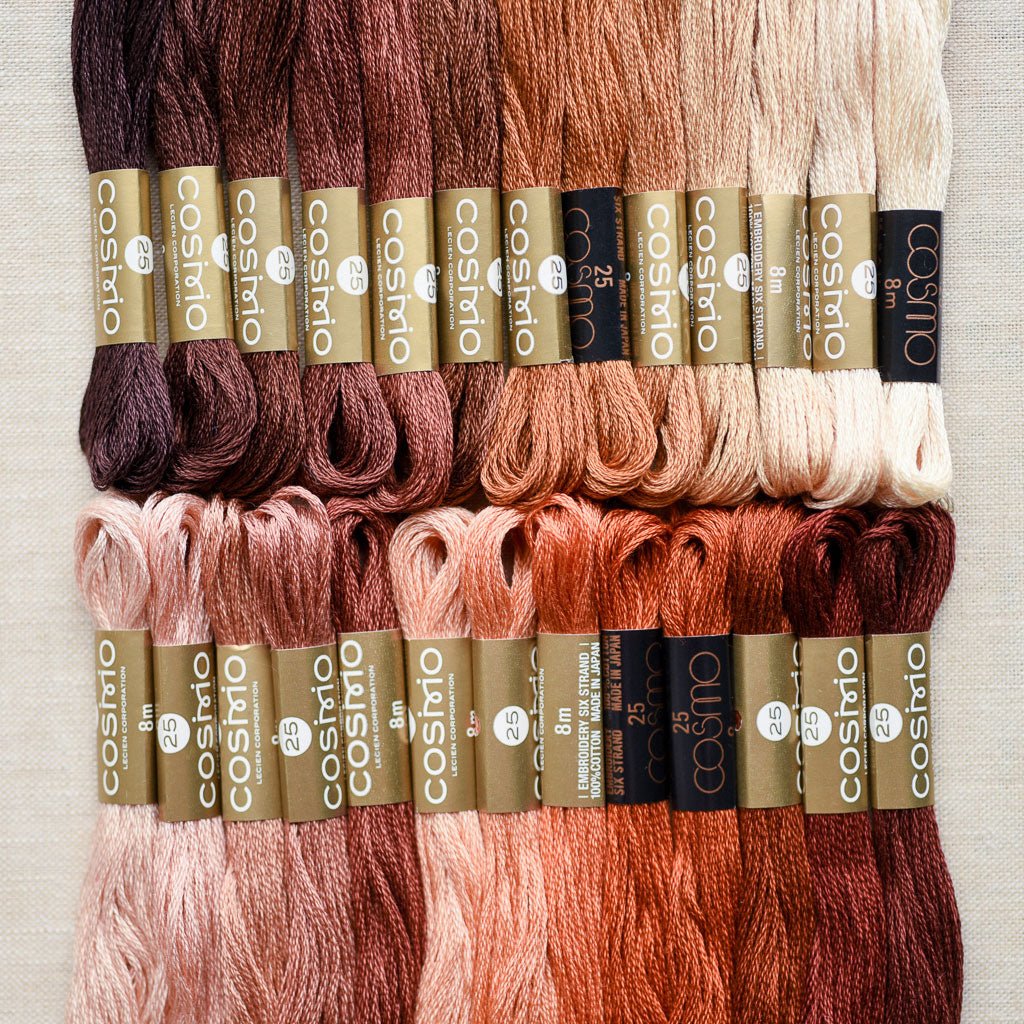 Cosmo : Embroidery Floss Palette : Colour Card Row 18 : 26 pcs. – the ...