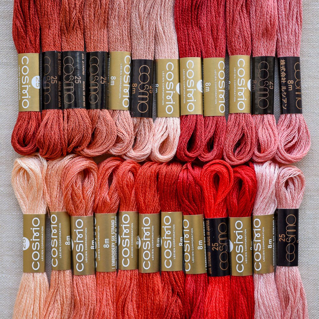 Cosmo : Embroidery Floss Palette : Colour Card Row 5 : 24pcs. – the ...