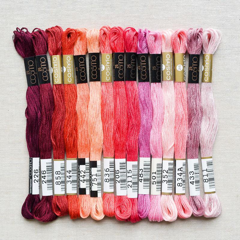 Cosmo : Embroidery Floss Palette : Juicy : 15 pcs - the workroom