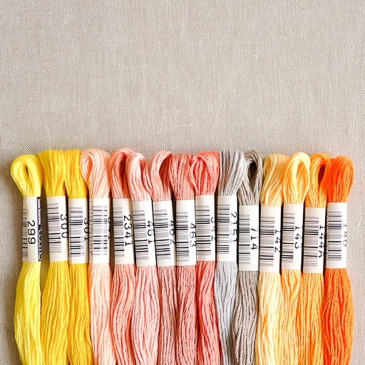 Cosmo : Embroidery Floss Palette : Spring : 15 pcs - the workroom