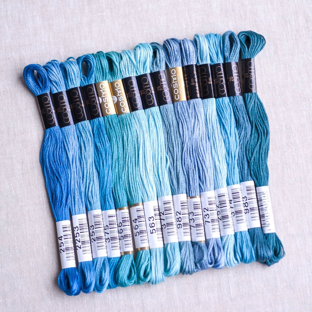 Cosmo : Johanna’s Embroidery Floss Palette : Voyage : 15 pcs - the workroom