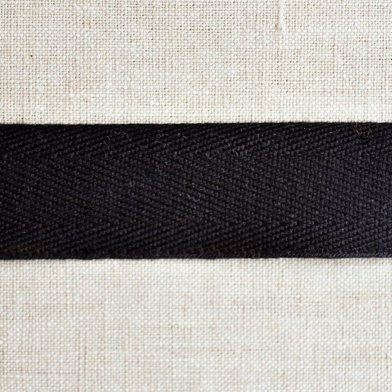Cotton Twill Tape : 1" Wide : Black - the workroom