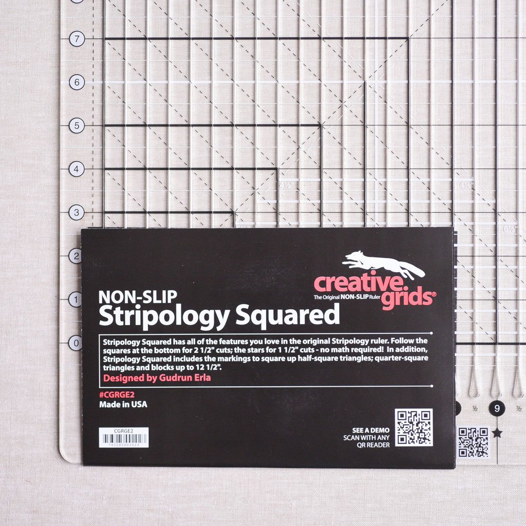 Creative Grids : Stripology Squared Ruler : 14 1/2" x 17 3/4" - the workroom