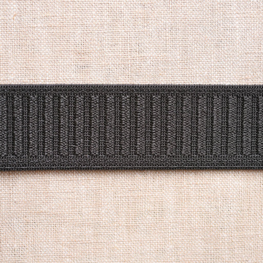 Dritz : Black Non-roll Elastic : 1" wide by the metre - the workroom