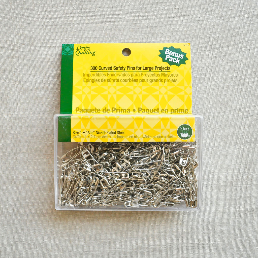 Quilting Pins Kit 250 Pcs, Steel Curved Safety Basting Pins +