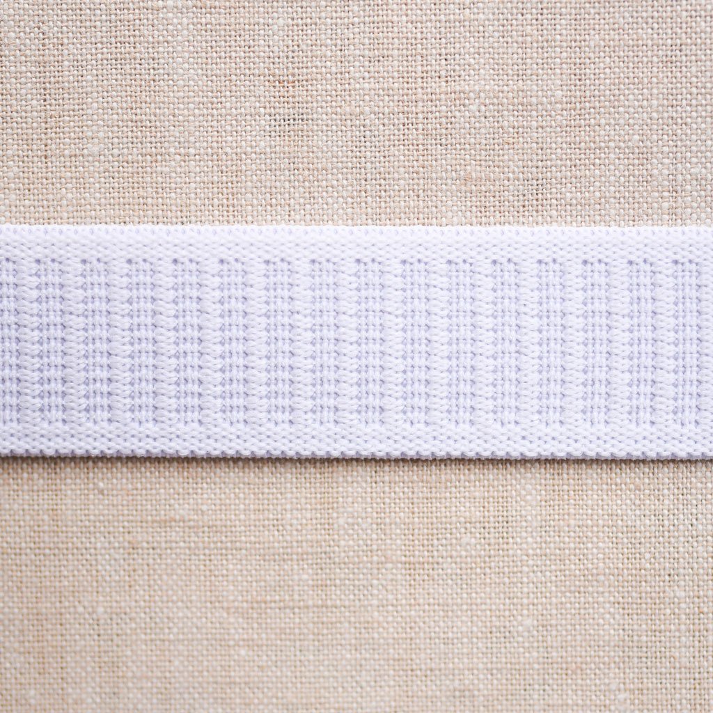 Dritz : White Non-roll Elastic : 1" wide by the metre - the workroom