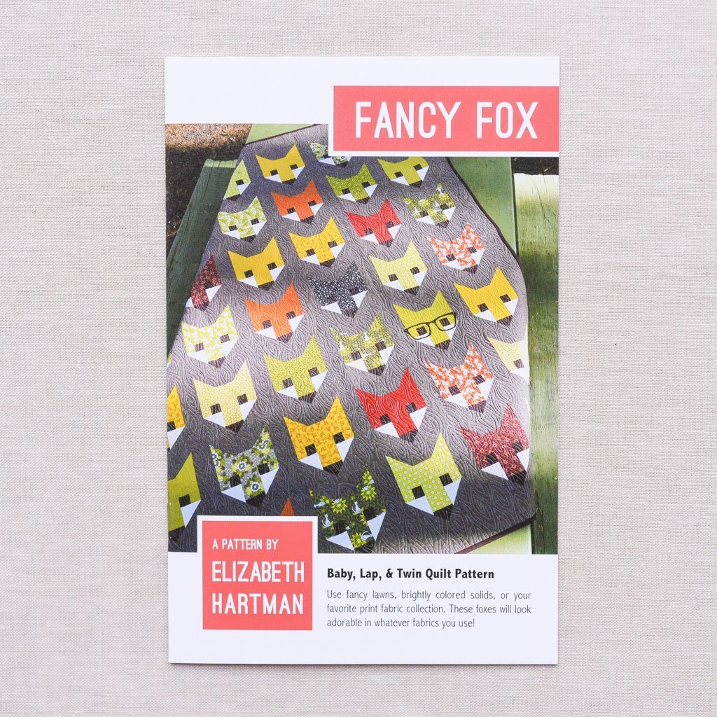 Elizabeth Hartman : Fancy Fox Quilt Pattern - the workroom