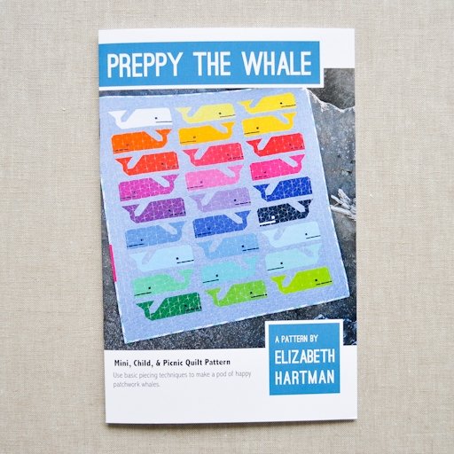 Elizabeth Hartman : Preppy the Whale Quilt Pattern - the workroom