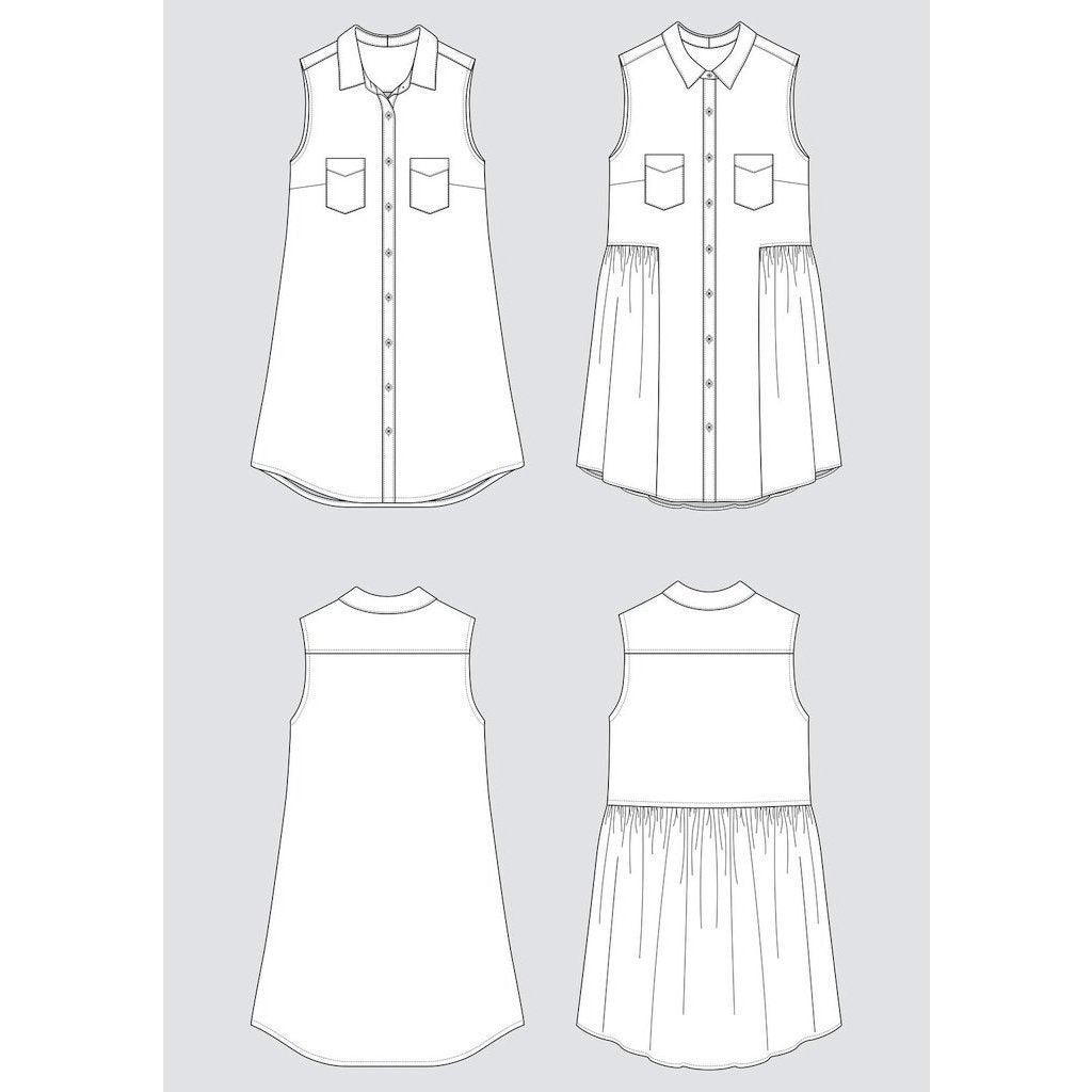 Grainline Studio : Alder Shirtdress Pattern - the workroom
