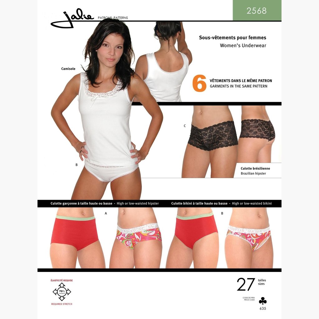 Jalie : 2568 Women's Underwear Pattern
