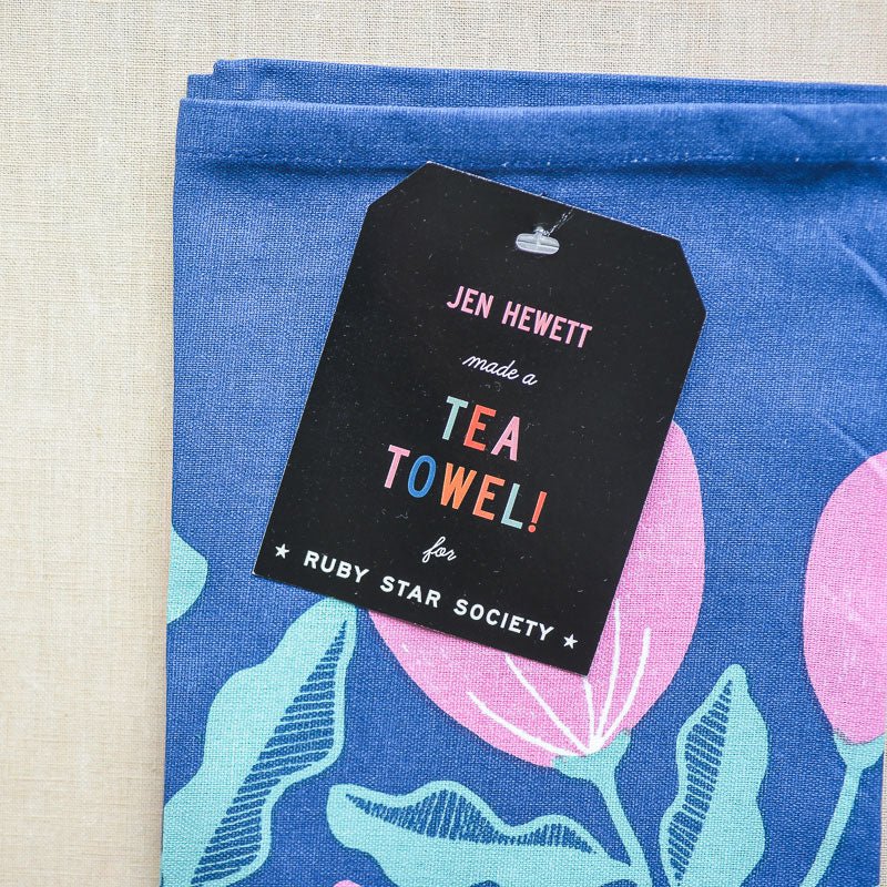 Jen Hewett for Ruby Star Society : Tea Towel : Cup & Saucer Vine - the workroom
