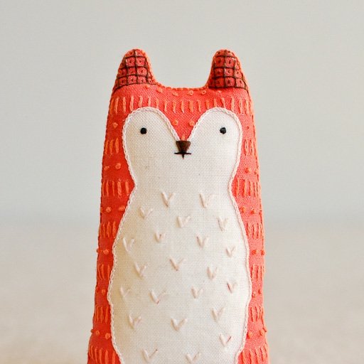 Kiriki Press : DIY Embroidered Doll Kit : Fox - the workroom