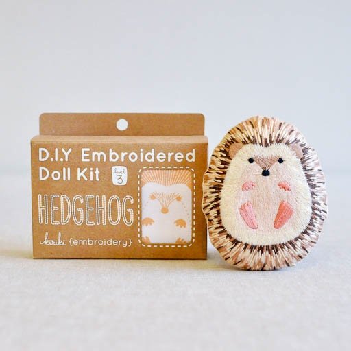 Kiriki Press : DIY Embroidered Doll Kit : Hedgehog - the workroom