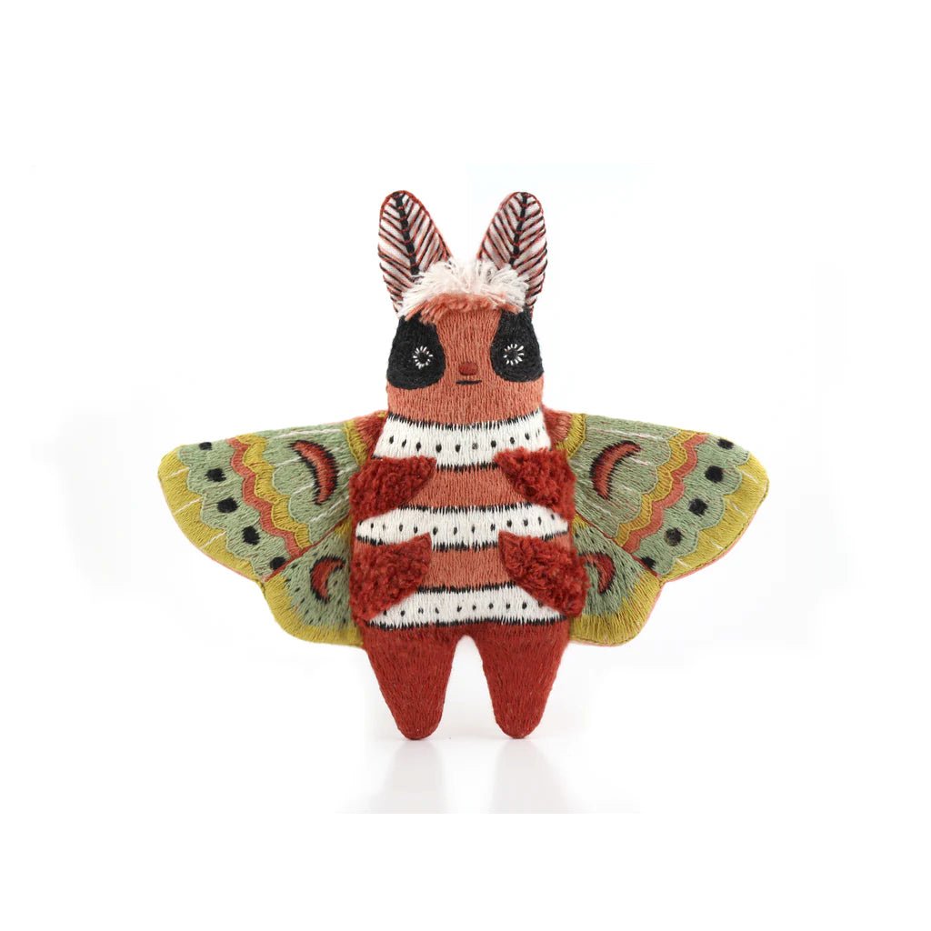Kiriki Press : DIY Embroidered Doll Kit : Moth - the workroom