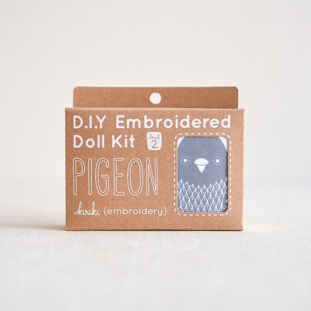 Kiriki Press : DIY Embroidered Doll Kit : Pigeon - the workroom