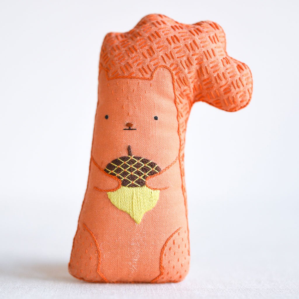 Kiriki Press : DIY Embroidered Doll Kit : Squirrel - the workroom
