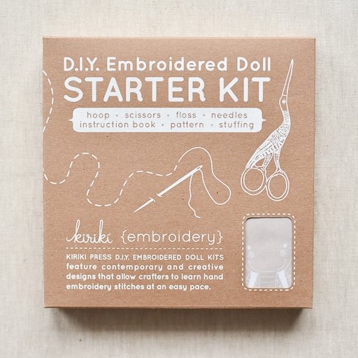 Kiriki Press : Embroidered Doll Starter Kit : with Elephant - the workroom