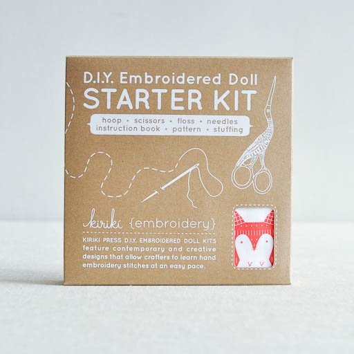 Kiriki Press : Embroidered Doll Starter Kit : with Fox - the workroom
