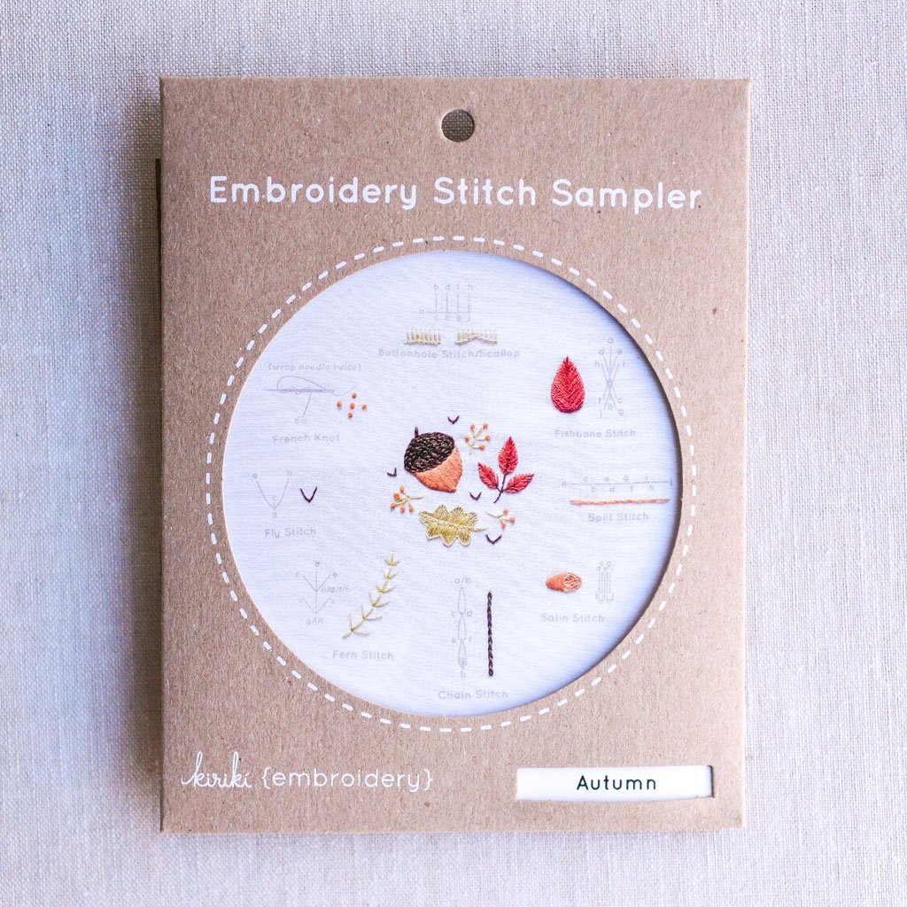 Kiriki Press : Embroidery Stitch Sampler : Autumn - the workroom