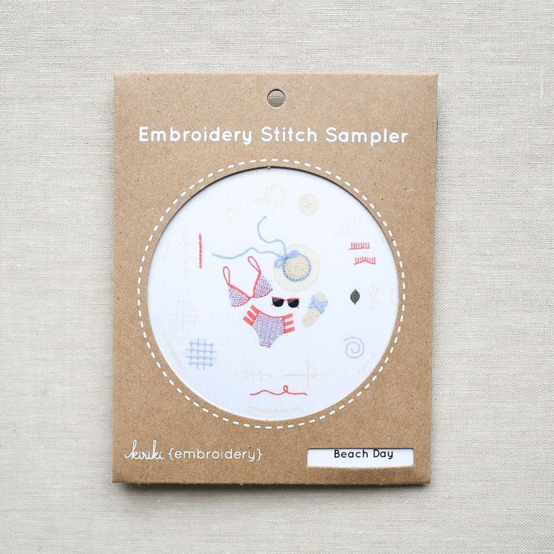 Kiriki Press : Embroidery Stitch Sampler : Beach Day - the workroom