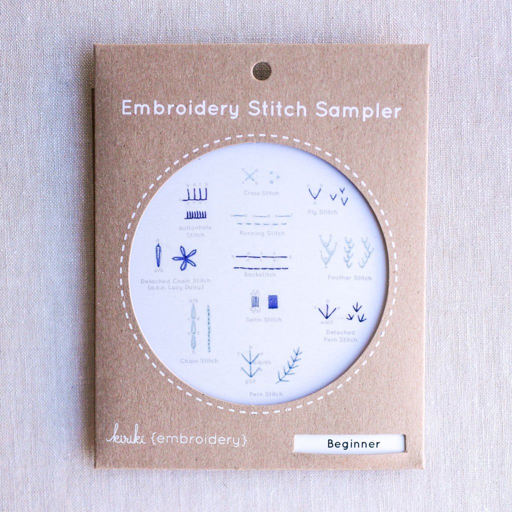 Kiriki Press : Embroidery Stitch Sampler : Beginner - the workroom