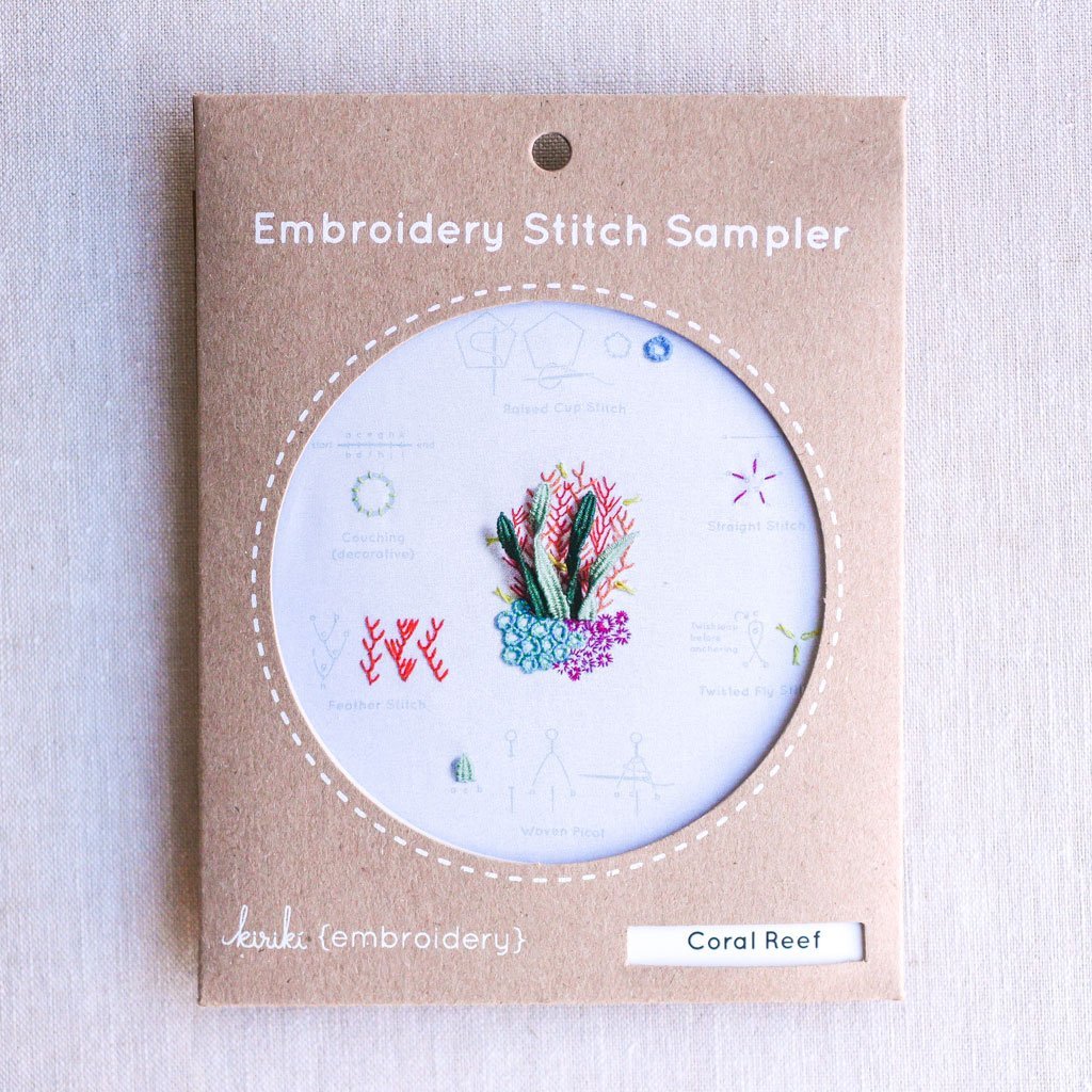 Kiriki Press : Embroidery Stitch Sampler : Coral Reef - the workroom