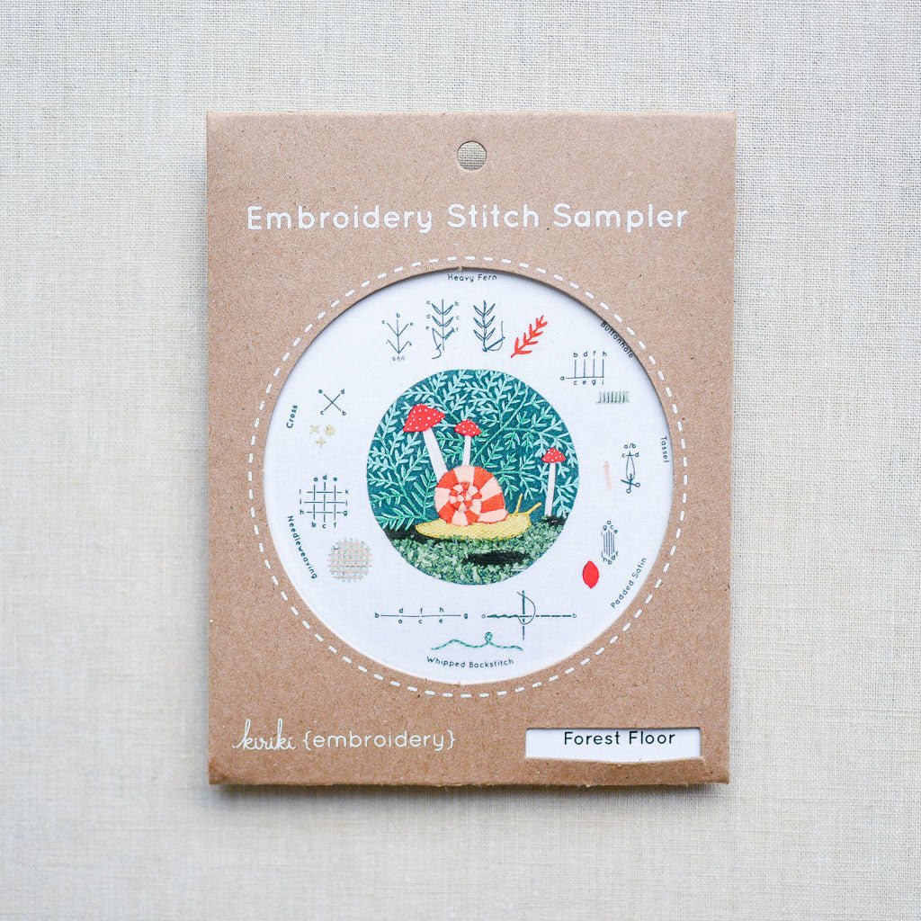 Kiriki Press : Embroidery Stitch Sampler : Forest Floor - the workroom