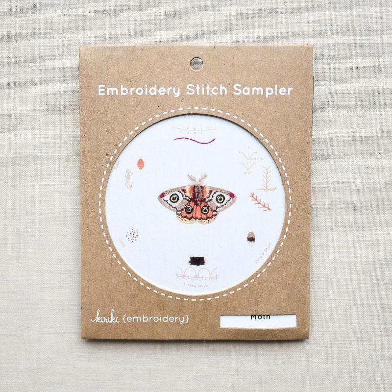 Kiriki Press : Embroidery Stitch Sampler : Moth - the workroom