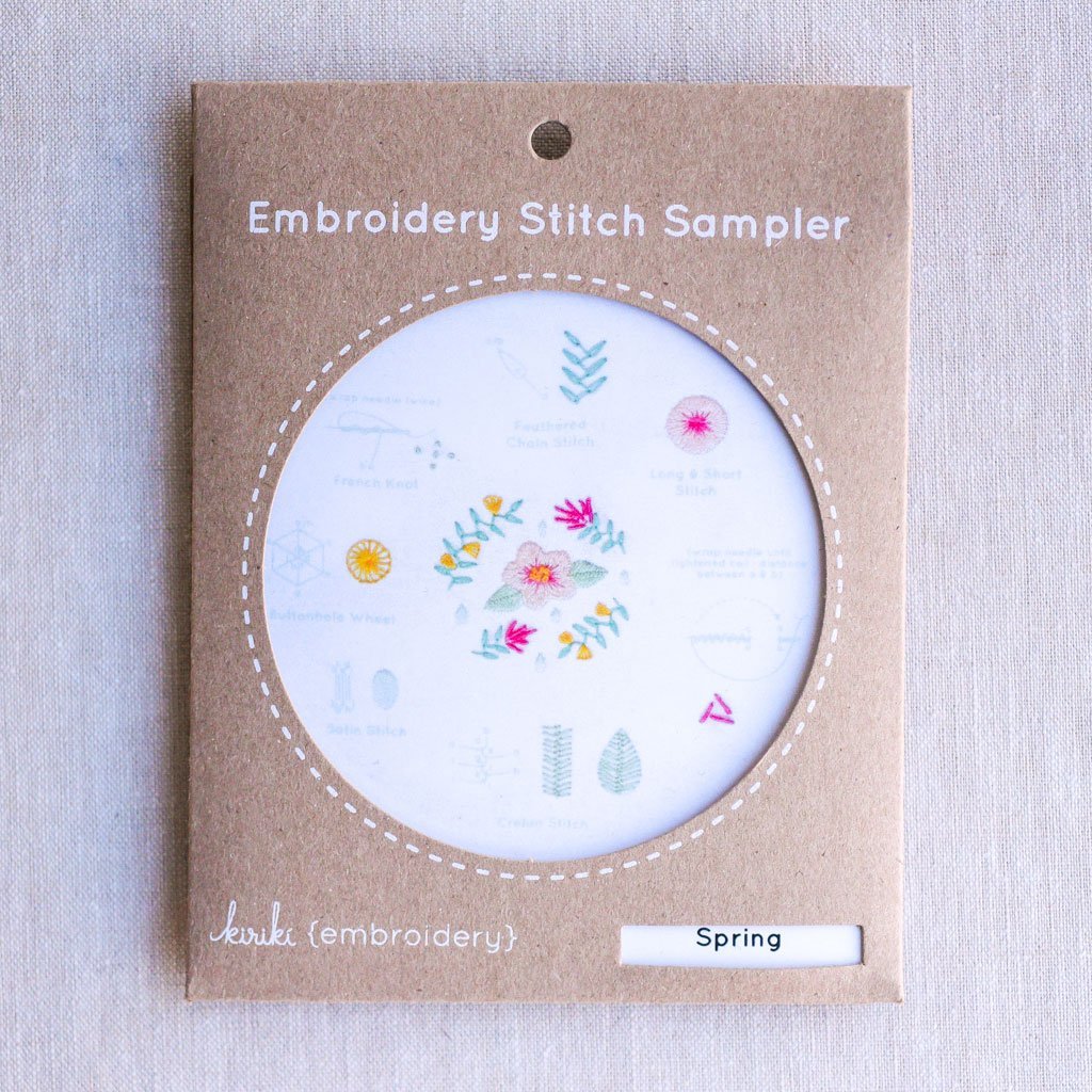 Kiriki Press : Embroidery Stitch Sampler : Spring - the workroom