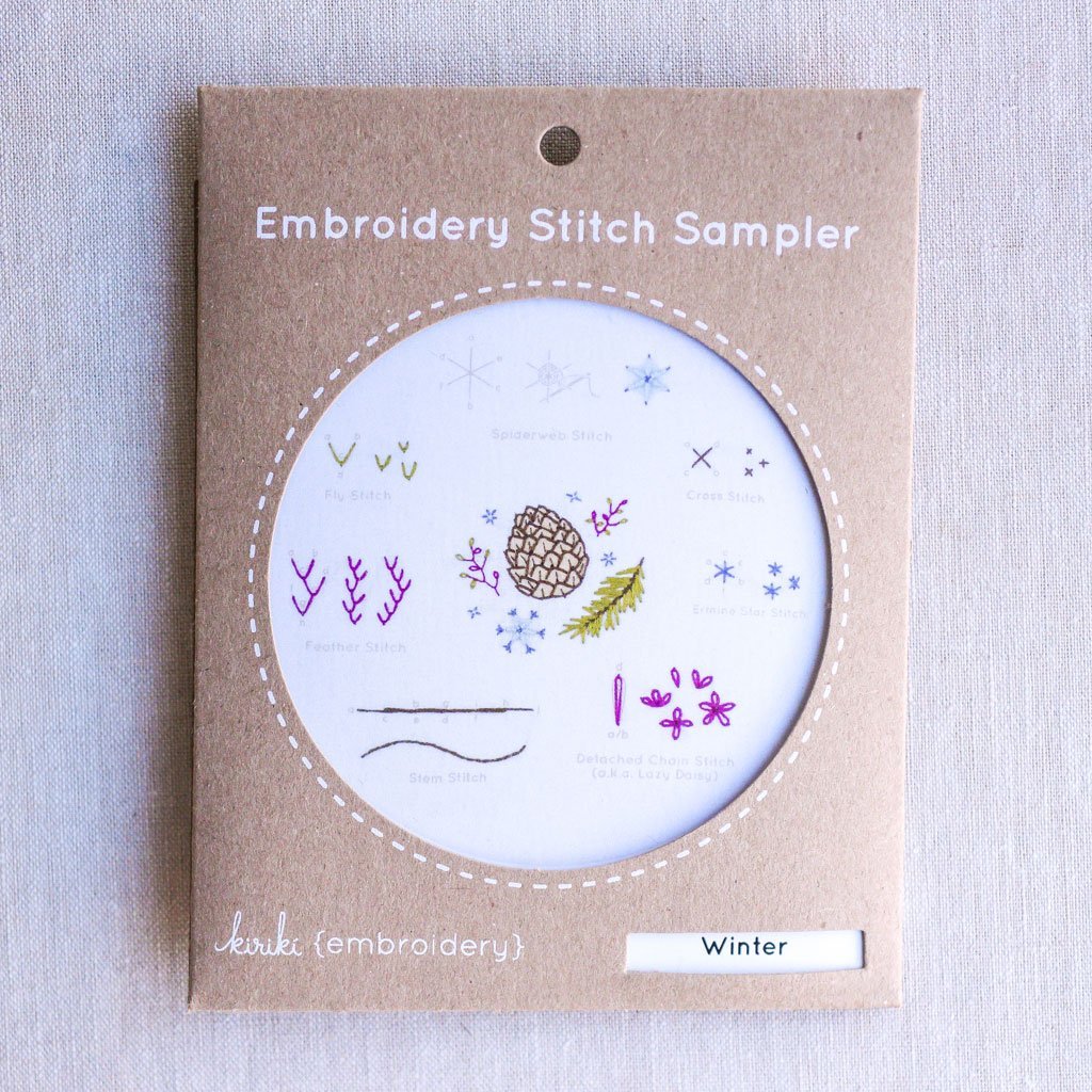 Kiriki Press : Embroidery Stitch Sampler : Winter - the workroom