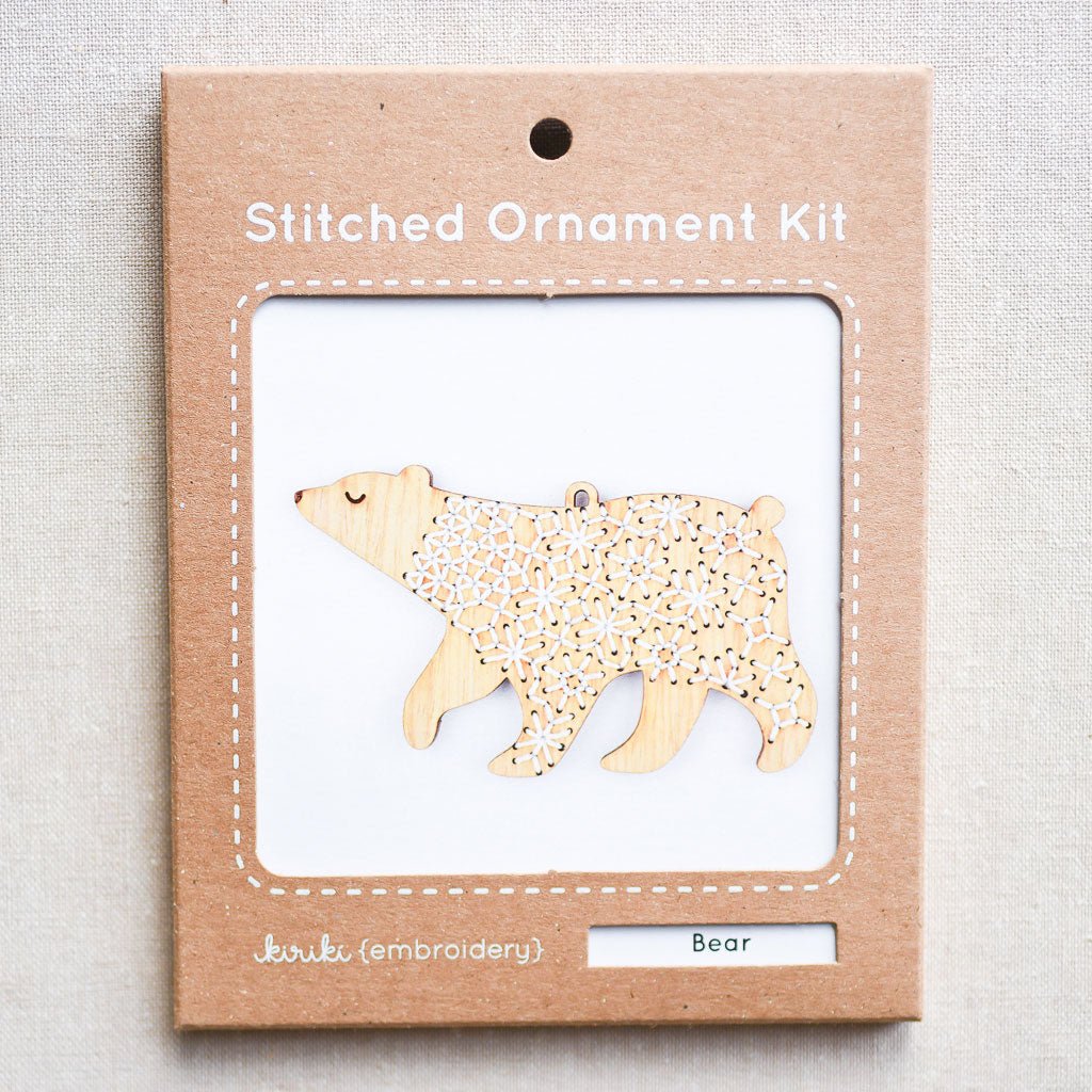 Kiriki Press : Ornament Kit : Bear - the workroom