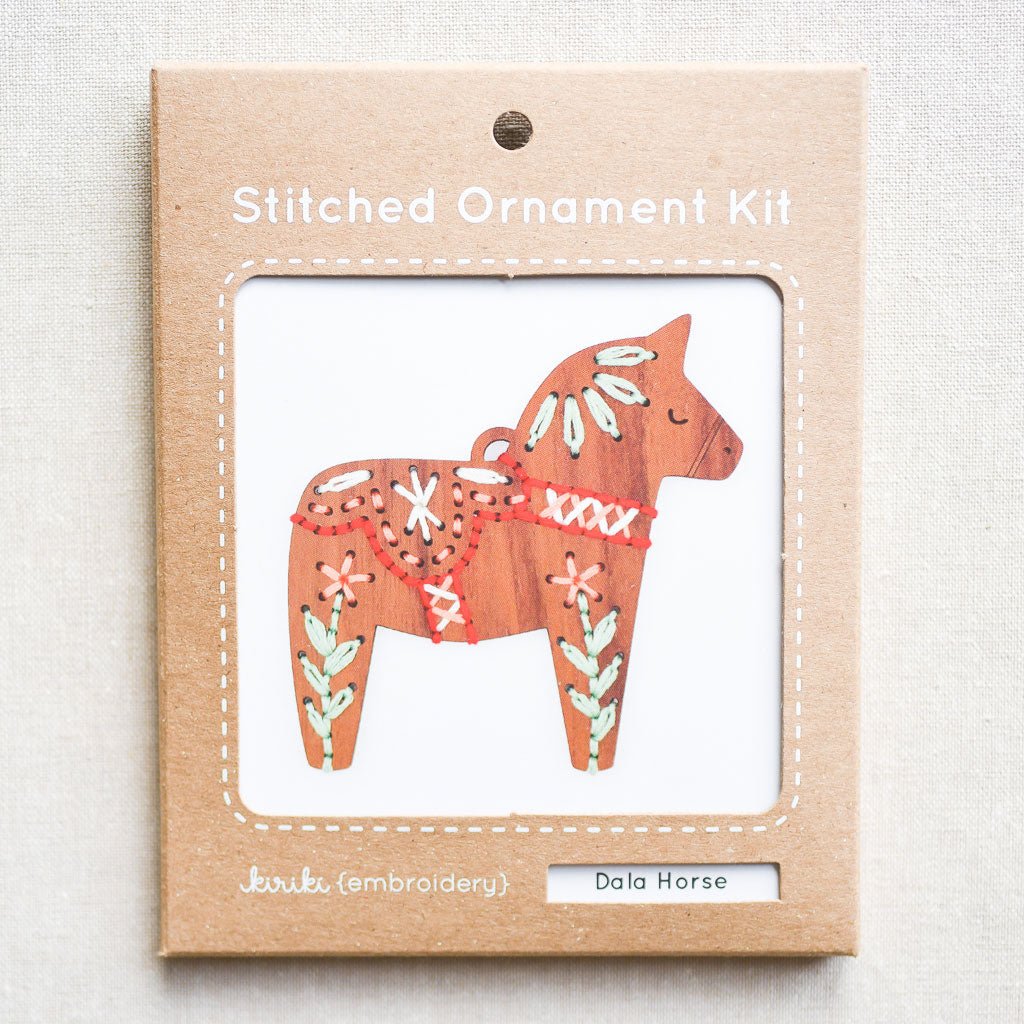 Kiriki Press : Ornament Kit : Dala Horse - the workroom