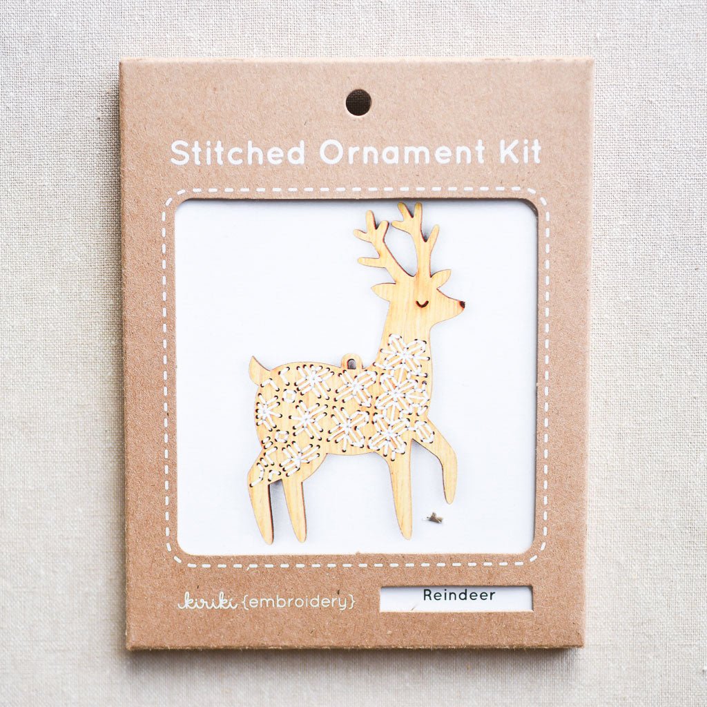 Kiriki Press : Ornament Kit : Reindeer - the workroom
