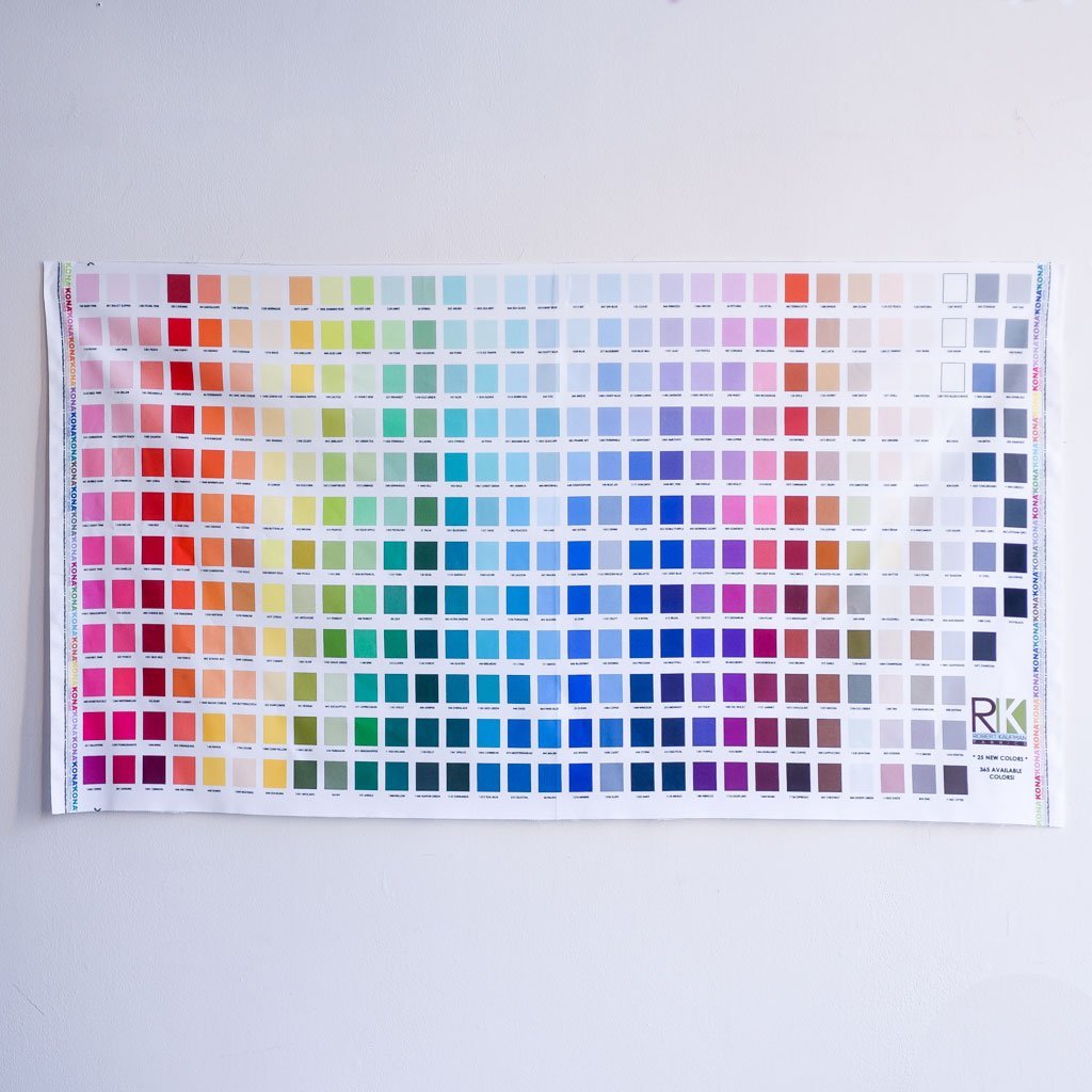 Kona Printed Colour Chart : Digitally Printed Fabric Panel - the workroom