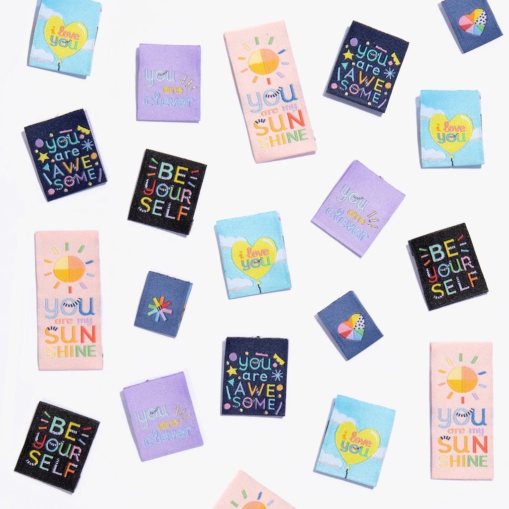 Kylie And The Machine & Brook Gossen : Woven Labels : Going Places : 18 pcs & 7 Stickers - the workroom