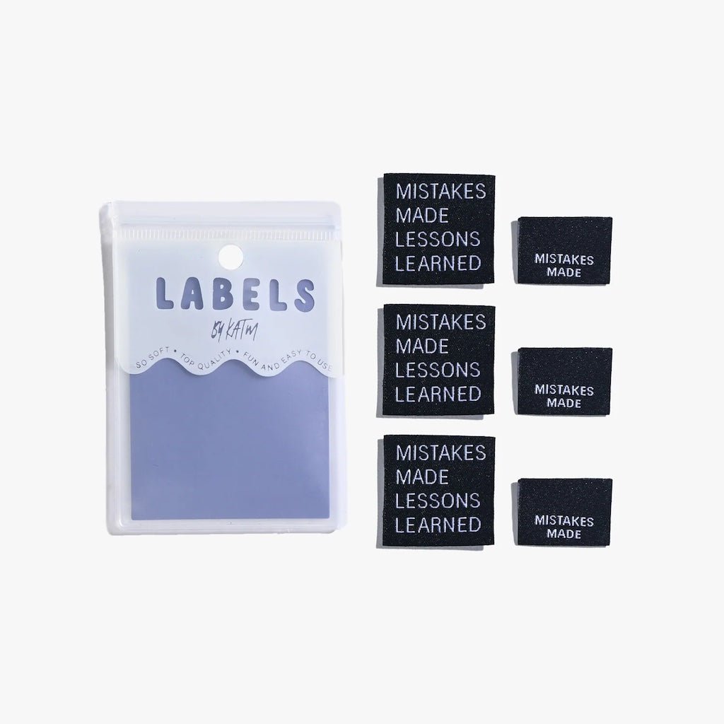 Kylie And The Machine : Woven Labels : Mistakes Made Lessons Learned : 6 pcs - the workroom