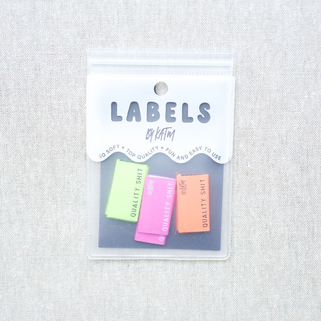 Kylie And The Machine : Woven Labels : Quality Sh** : 6 pcs - the workroom