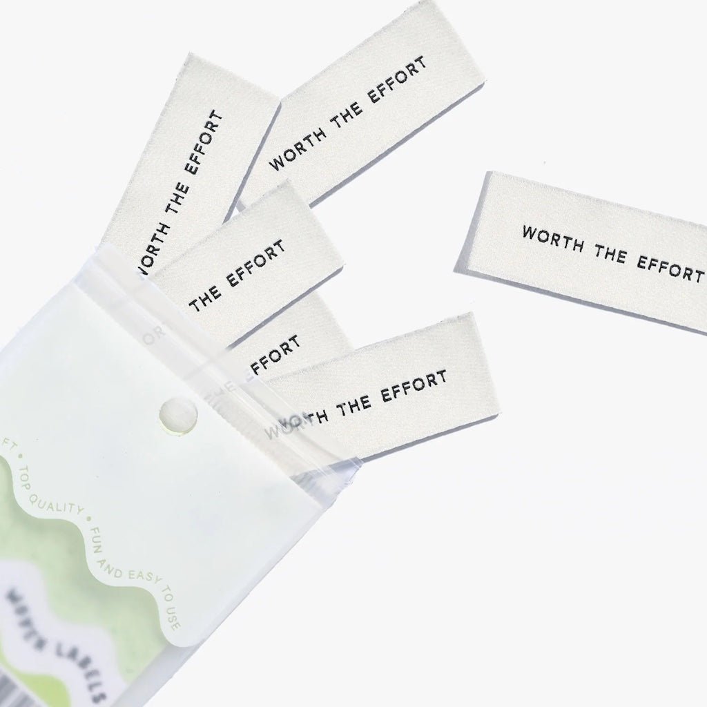 Kylie And The Machine : Woven Labels : Worth The Effort : 6 pcs - the workroom