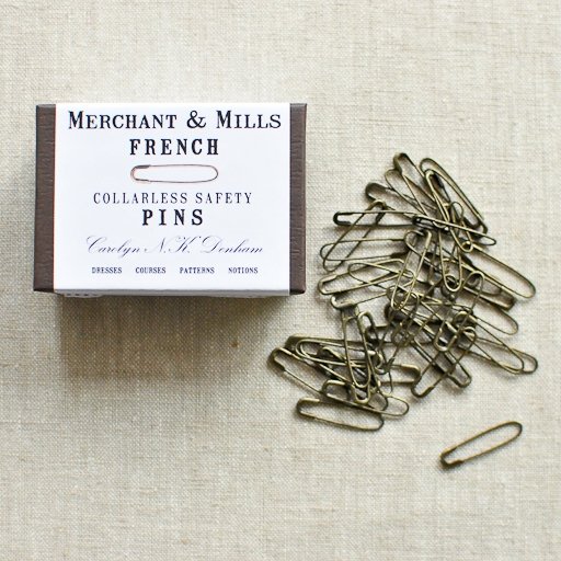 Merchant &amp; Mills : French Collarless Safety Pins - the workroom