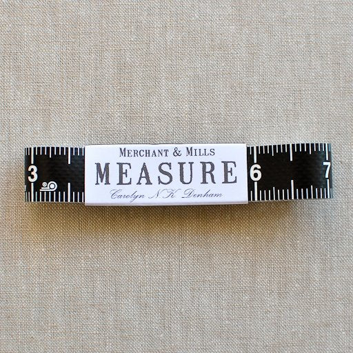 Merchant & Mills : 150cm Tape Measure : Black and White - the workroom
