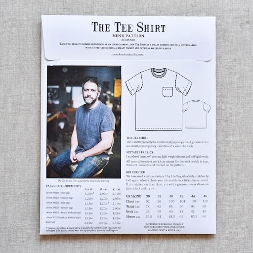 Merchant & Mills : The Tee Shirt Pattern - the workroom
