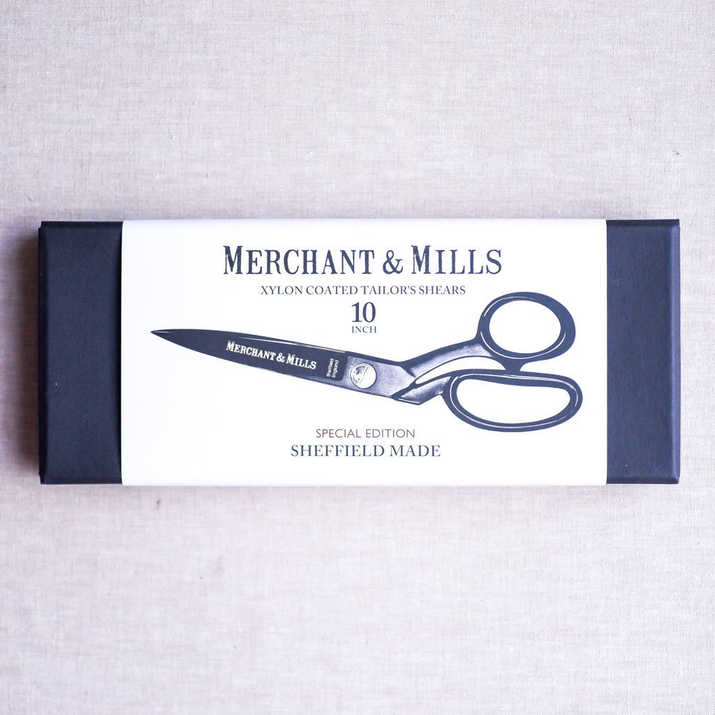 Merchant & Mills : Xylan Coated Tailor's Shears : Black 10" Right-Handed - the workroom
