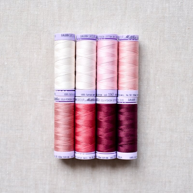 Mettler : Alexis' Cotton Thread Set : Rose : 8 pcs - the workroom
