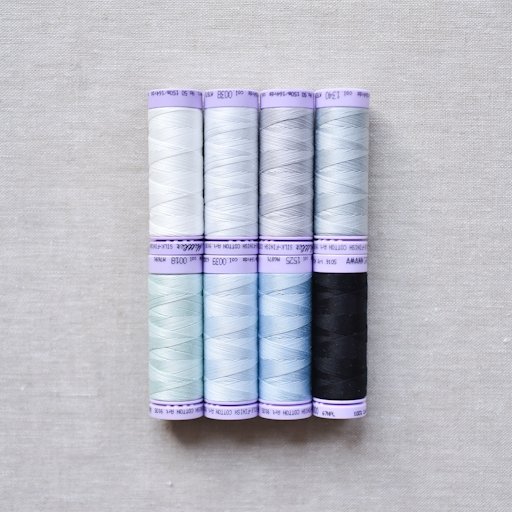 Mettler : Lindsay&rsquo;s Cotton Thread Set : Tanager : 8 pcs - the workroom