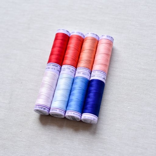 Mettler : Lizzy&rsquo;s Cotton Thread Set : Toucan Double : 8 pcs - the workroom