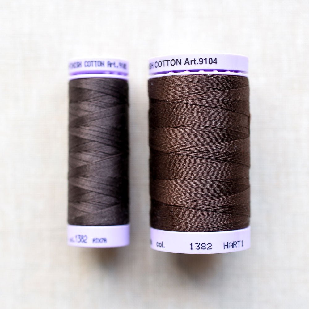 Mettler : Silk-Finish Cotton Thread : Black Peppercorn - the workroom