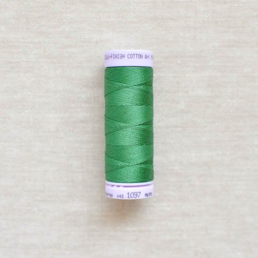 Mettler : Silk-Finish Cotton Thread : Bright Green : 150m - the workroom