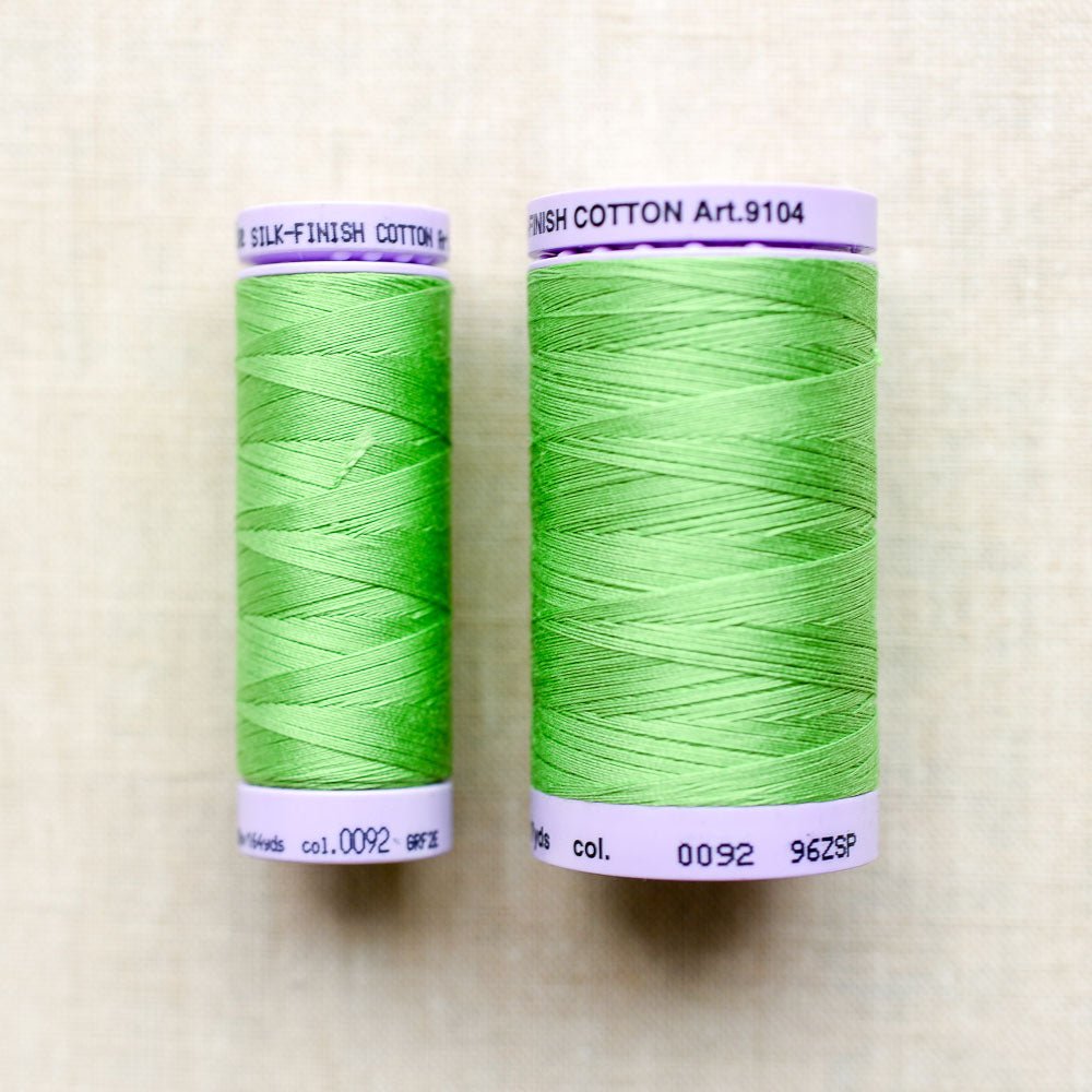Mettler : Silk-Finish Cotton Thread : Bright Mint - the workroom